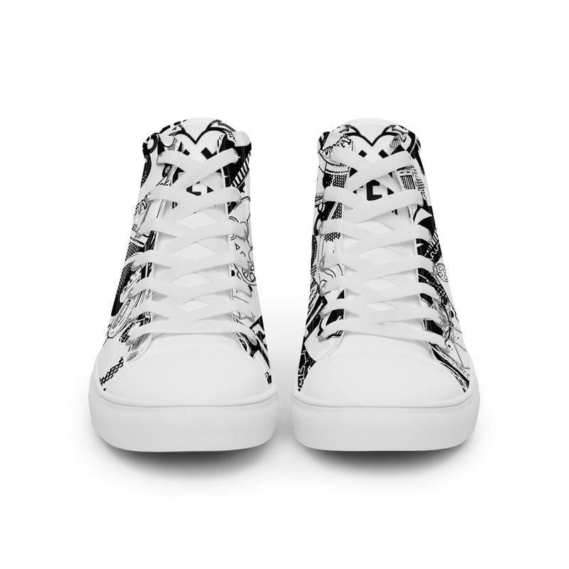 Sneakers alte in tela da donna GOAL - Gufetto Brand 