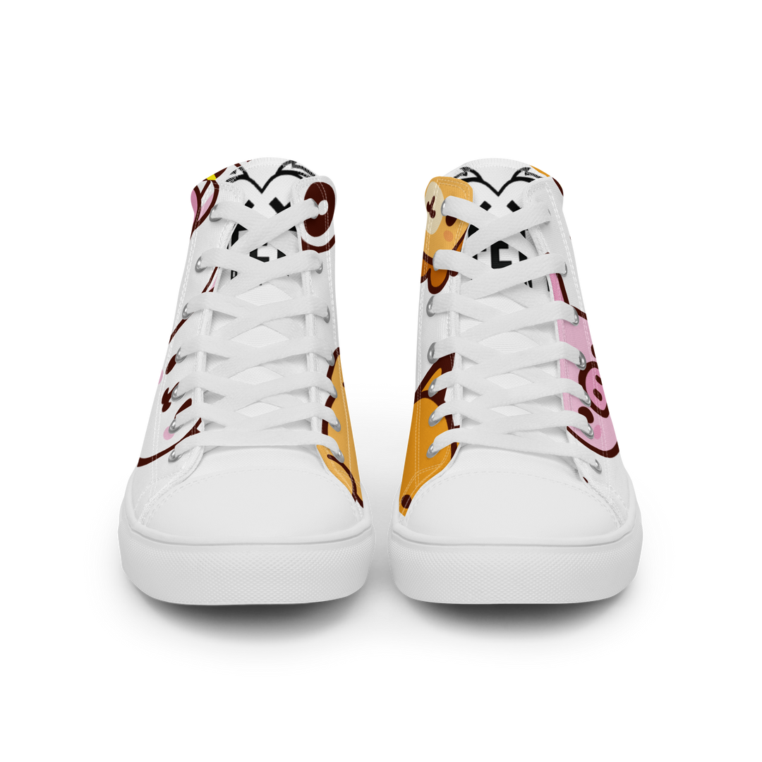 Sneakers alte in tela da donna EMOJI - Gufetto Brand 