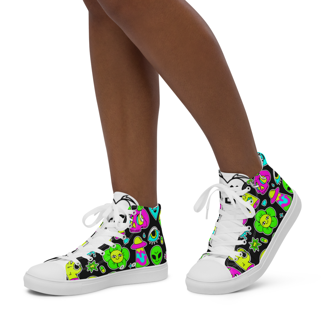Sneakers alte in tela da donna FUN EDITION - Gufetto Brand 