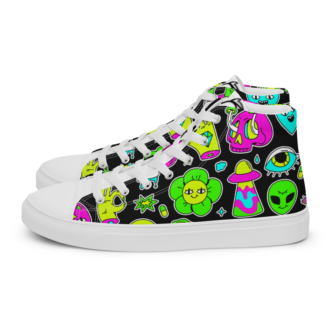 Sneakers alte in tela da donna FUN EDITION - Gufetto Brand 