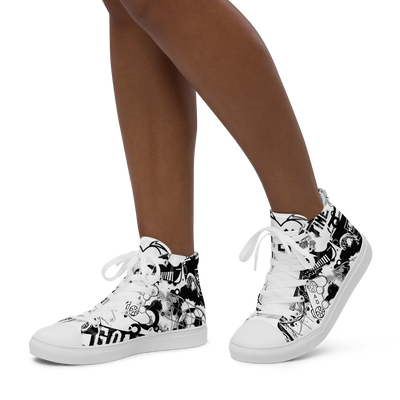 Sneakers alte in tela da donna GOAL - Gufetto Brand 