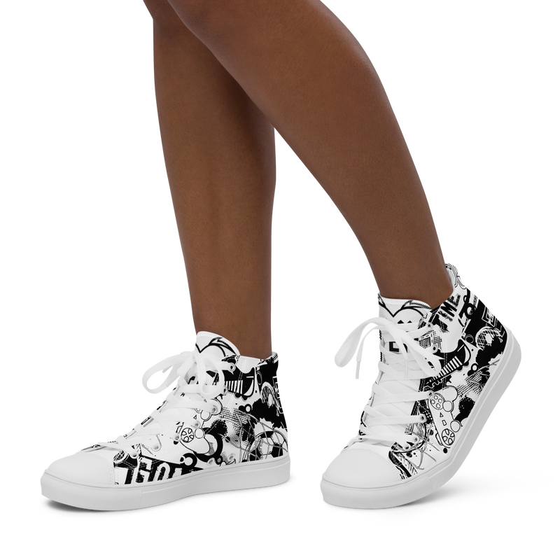 Sneakers alte in tela da donna GOAL - Gufetto Brand 