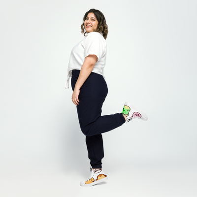 Sneakers alte in tela da donna EMOJI - Gufetto Brand 