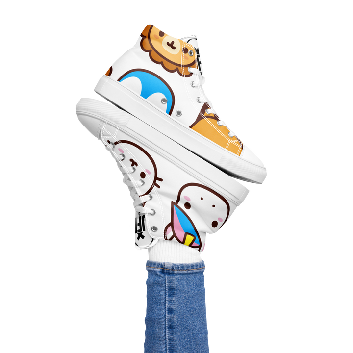 Sneakers alte in tela da donna EMOJI - Gufetto Brand 