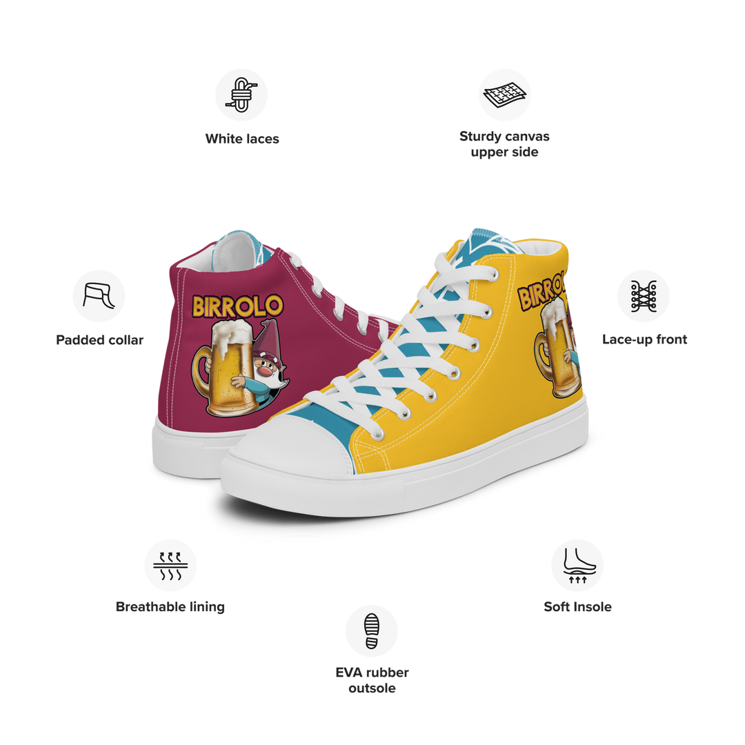 Sneakers alte in tela da donna BIRROLO NEW - Gufetto Brand 