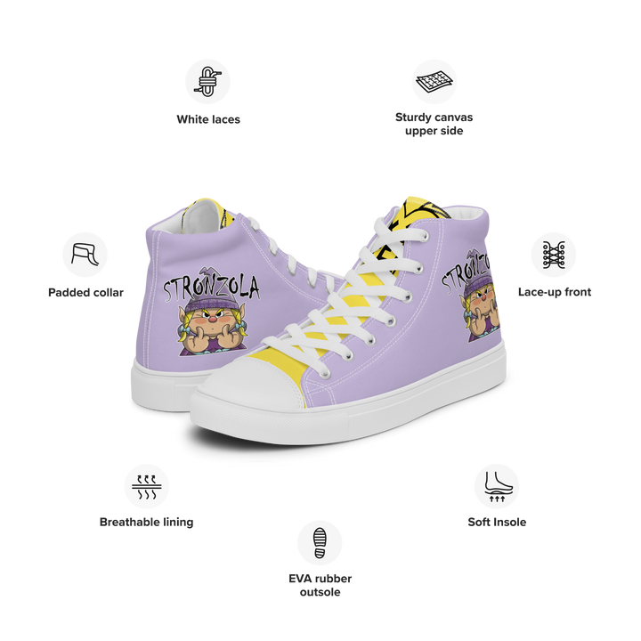Sneakers alte in tela da donna STRONZOLA - Gufetto Brand 