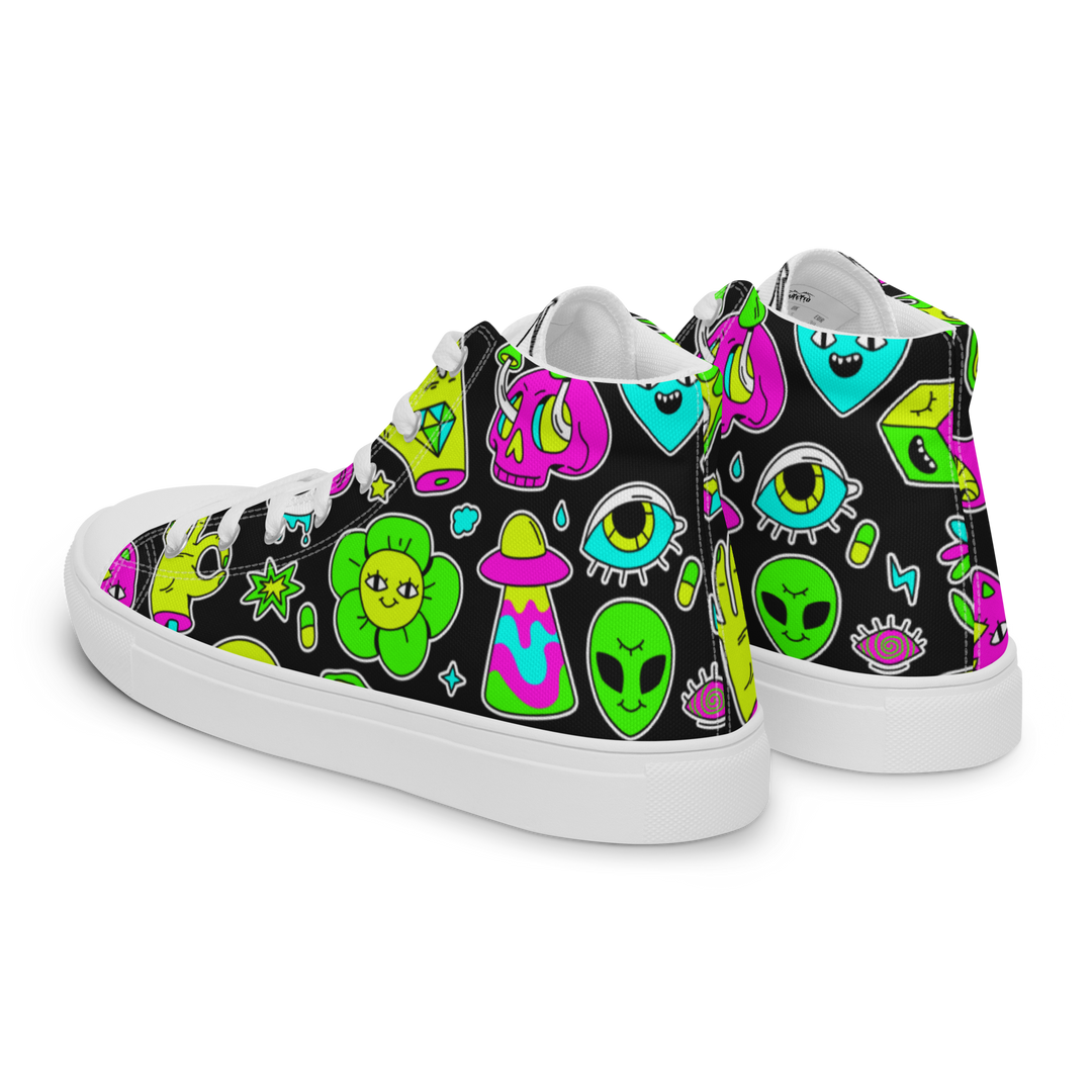 Sneakers alte in tela da donna FUN EDITION - Gufetto Brand 