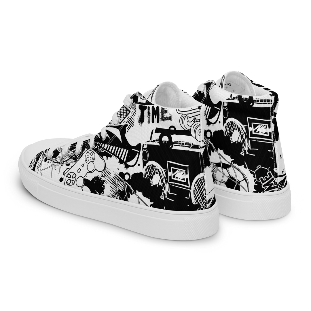 Sneakers alte in tela da donna GOAL - Gufetto Brand 