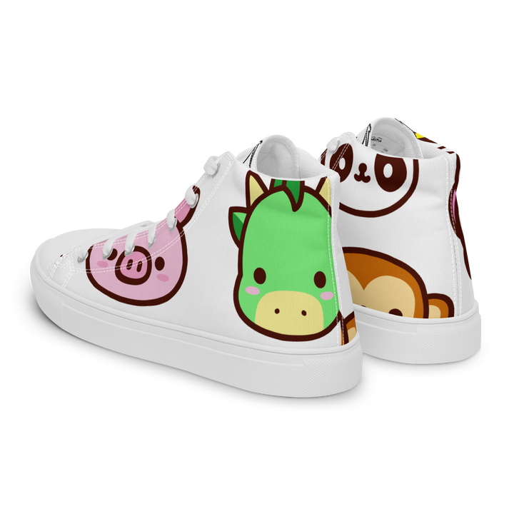 Sneakers alte in tela da donna EMOJI - Gufetto Brand 