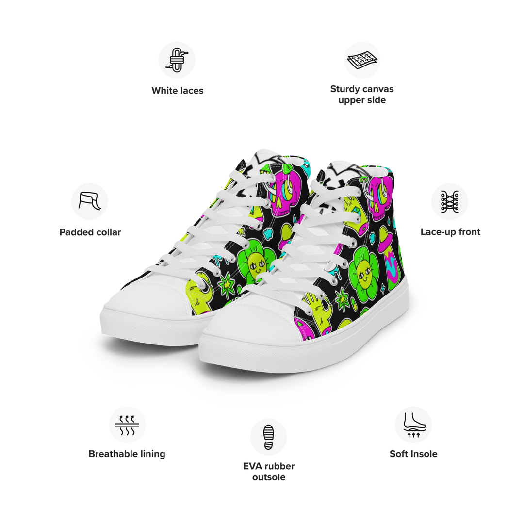 Sneakers alte in tela da donna FUN EDITION - Gufetto Brand 
