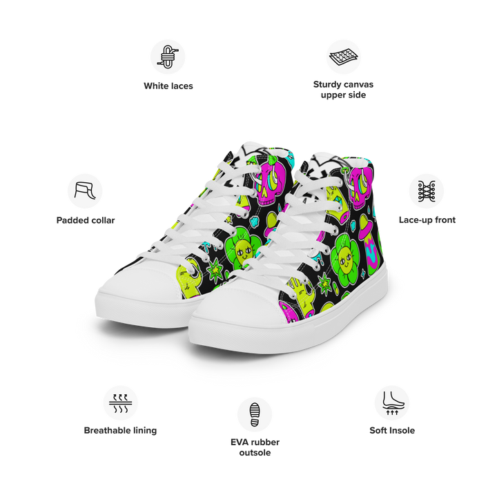 Sneakers alte in tela da donna FUN EDITION - Gufetto Brand 