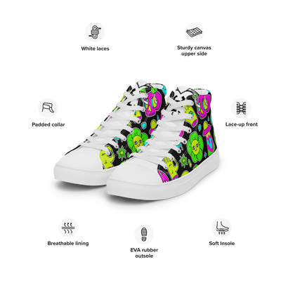 Sneakers alte in tela da donna FUN EDITION - Gufetto Brand 