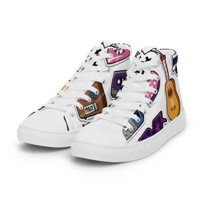 Sneakers alte in tela da donna 80/90 - Gufetto Brand 