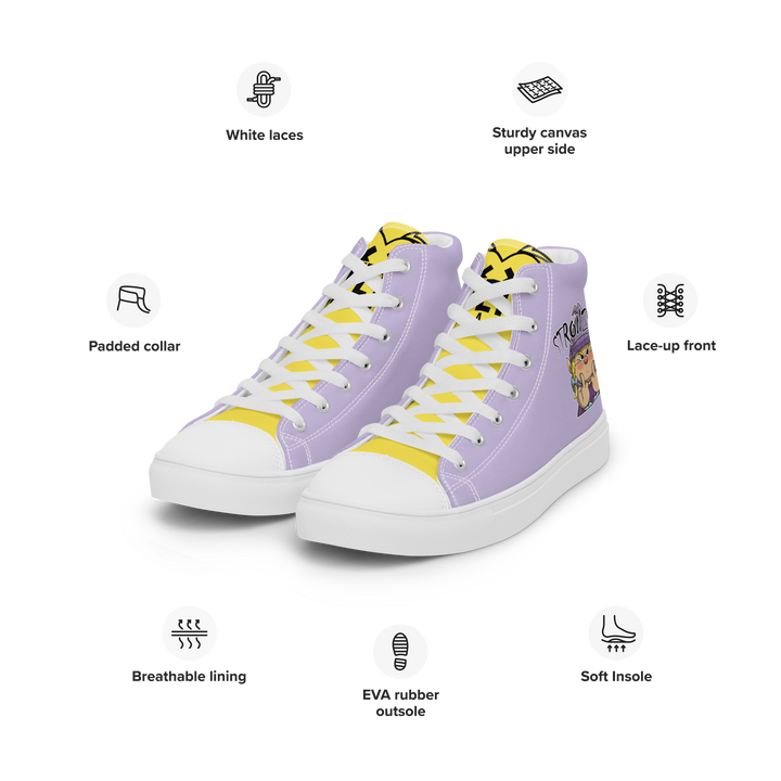 Sneakers alte in tela da donna STRONZOLA - Gufetto Brand 