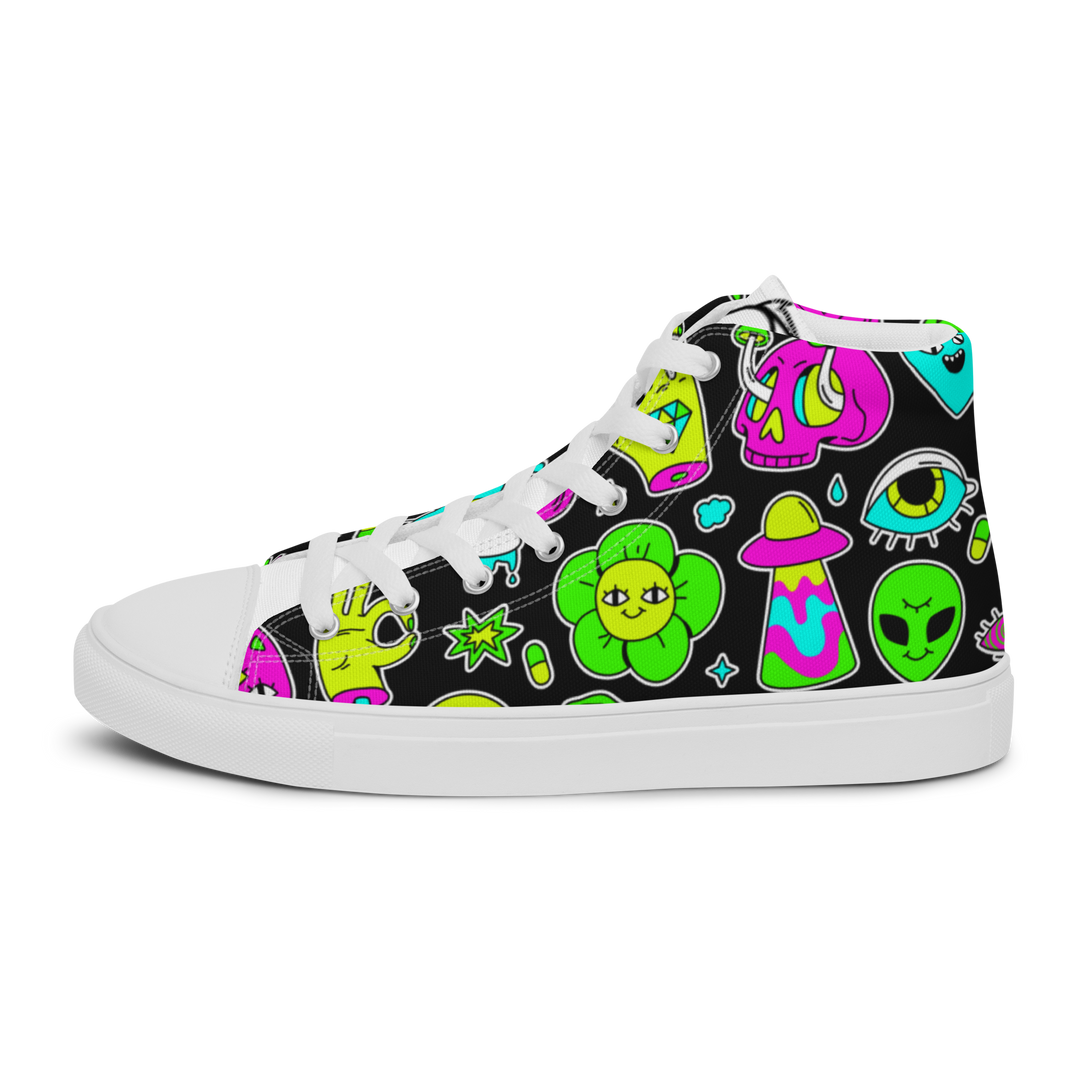 Sneakers alte in tela da donna FUN EDITION - Gufetto Brand 