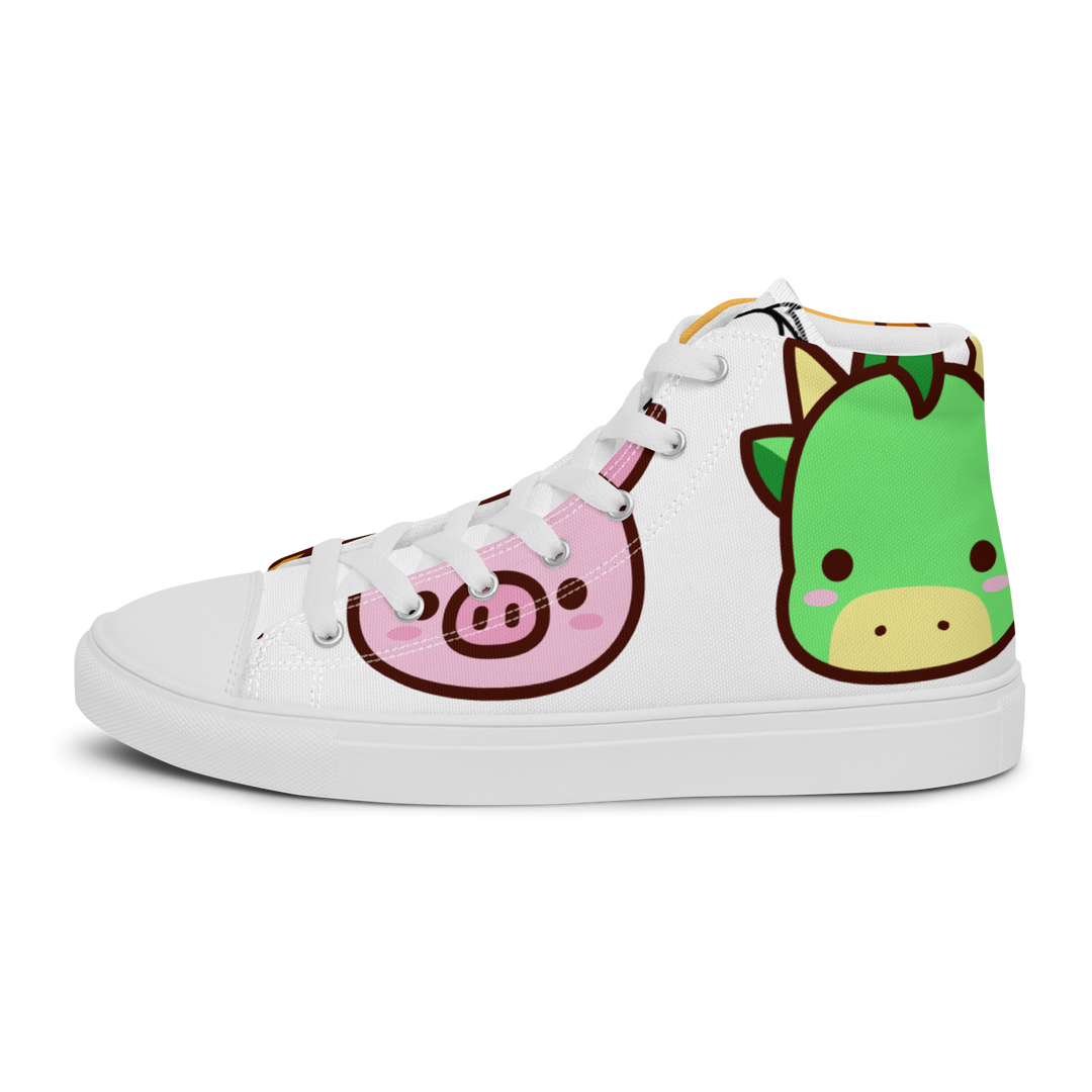 Sneakers alte in tela da donna EMOJI - Gufetto Brand 
