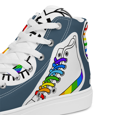 Sneakers alte in tela da donna ARCOBALENO - Gufetto Brand 