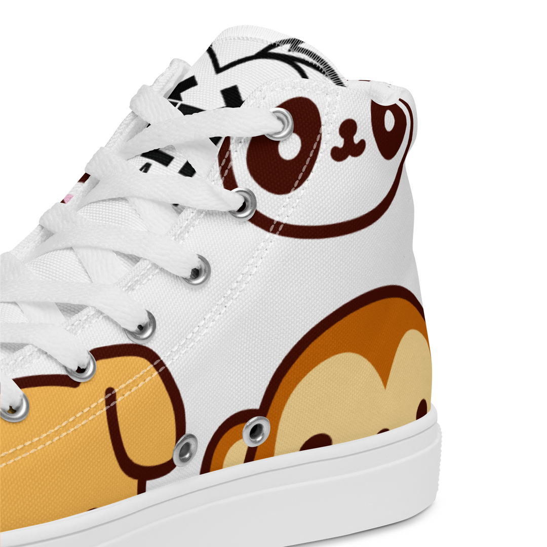 Sneakers alte in tela da donna EMOJI - Gufetto Brand 