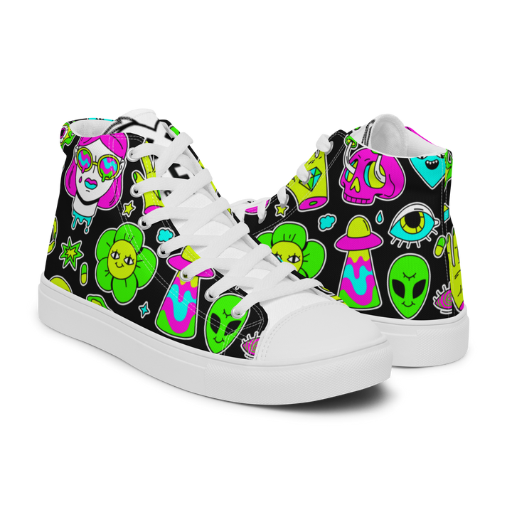 Sneakers alte in tela da donna FUN EDITION - Gufetto Brand 