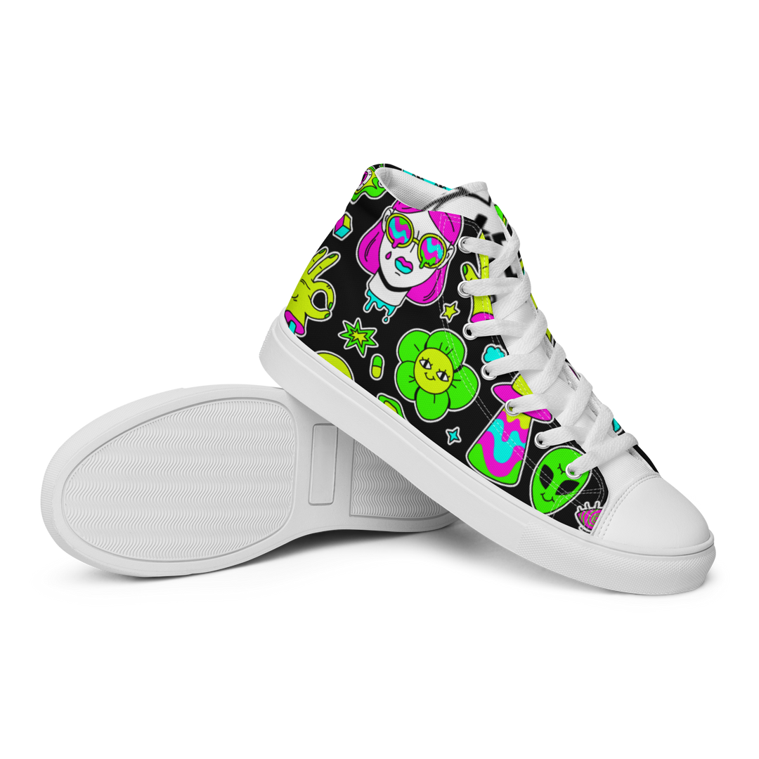 Sneakers alte in tela da donna FUN EDITION - Gufetto Brand 