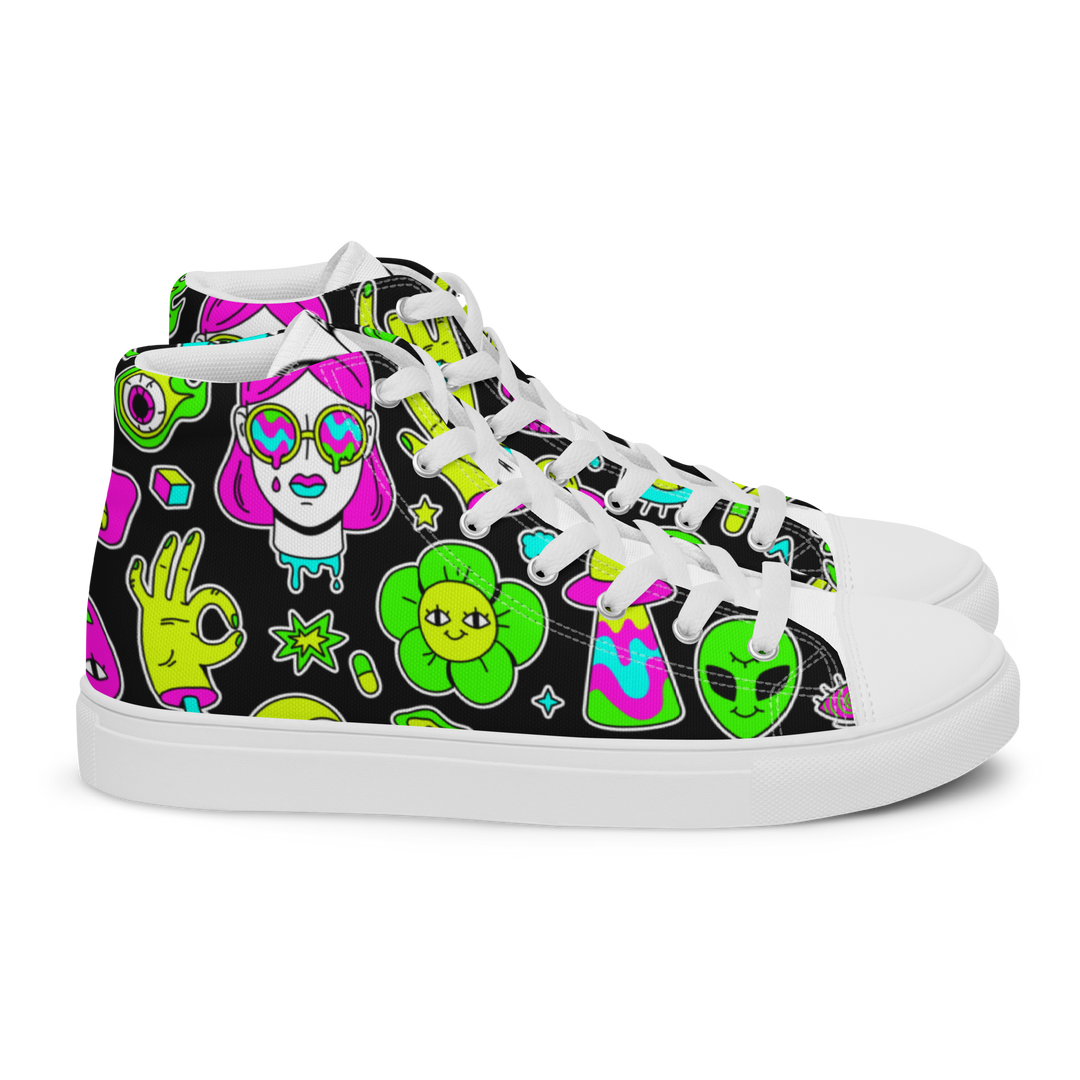 Sneakers alte in tela da donna FUN EDITION - Gufetto Brand 