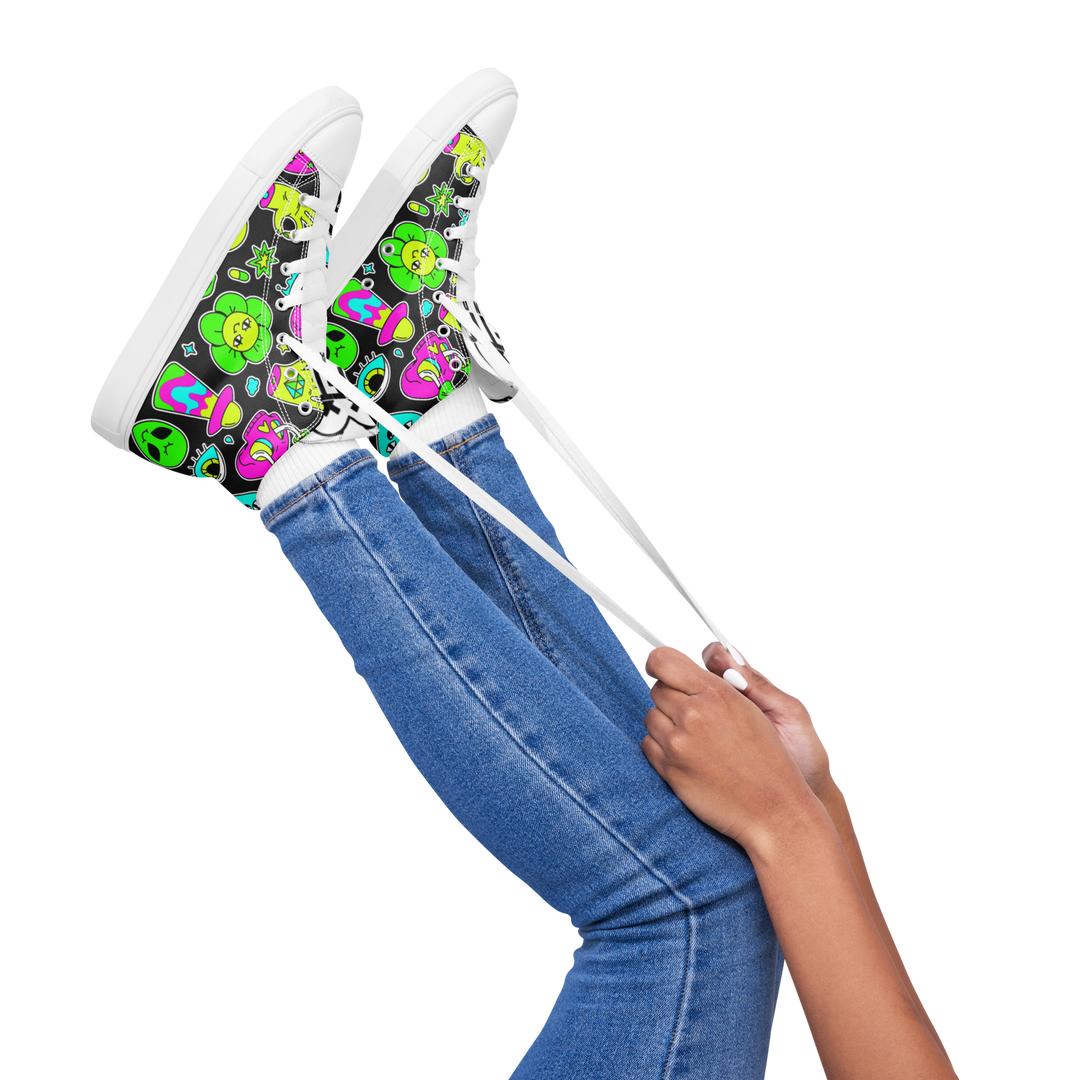 Sneakers alte in tela da donna FUN EDITION - Gufetto Brand 