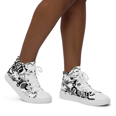 Sneakers alte in tela da donna GOAL - Gufetto Brand 