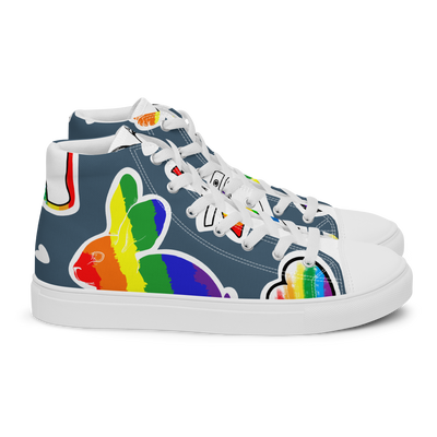 Sneakers alte in tela da donna ARCOBALENO - Gufetto Brand 