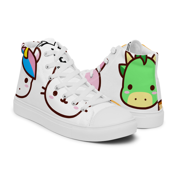 Sneakers alte in tela da donna EMOJI - Gufetto Brand 