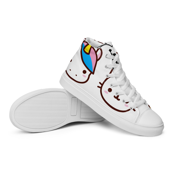 Sneakers alte in tela da donna EMOJI - Gufetto Brand 