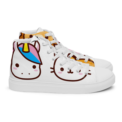 Sneakers alte in tela da donna EMOJI - Gufetto Brand 