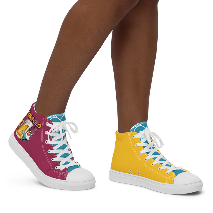 Sneakers alte in tela da donna BIRROLO NEW - Gufetto Brand 