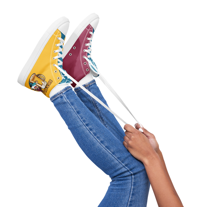 Sneakers alte in tela da donna BIRROLO NEW - Gufetto Brand 