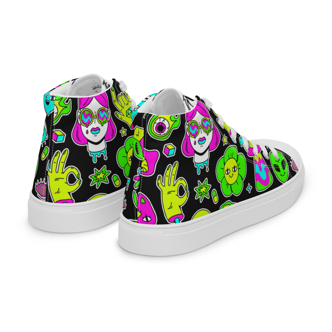 Sneakers alte in tela da donna FUN EDITION - Gufetto Brand 