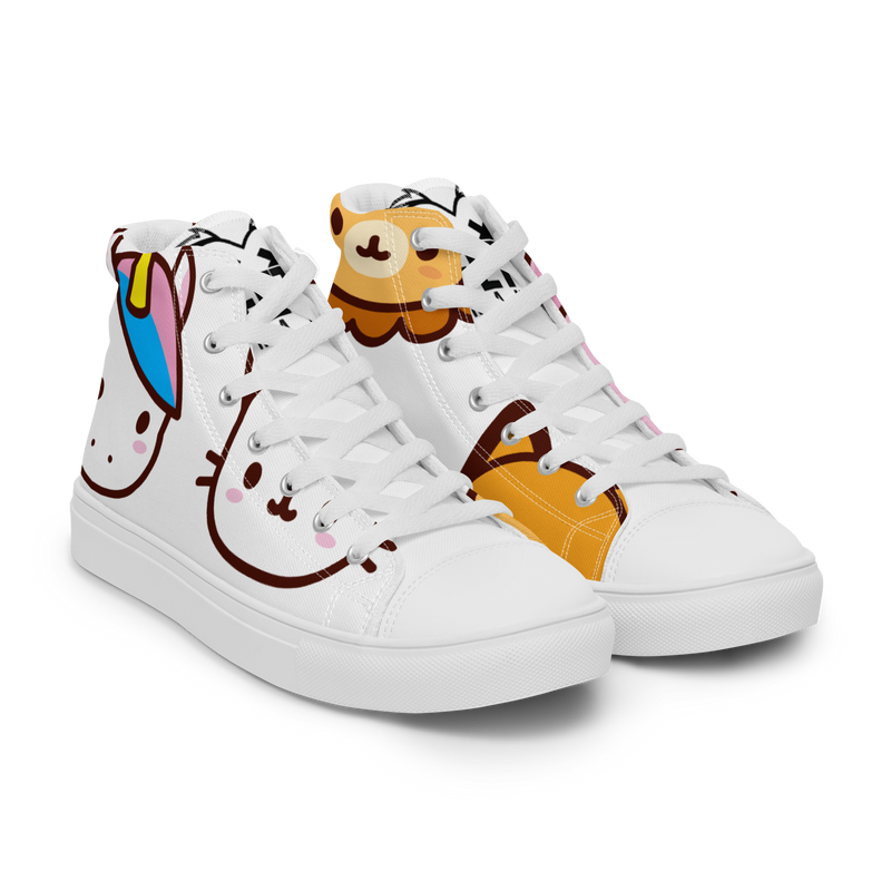 Sneakers alte in tela da donna EMOJI - Gufetto Brand 