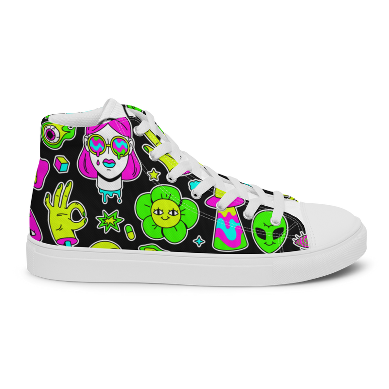 Sneakers alte in tela da donna FUN EDITION - Gufetto Brand 