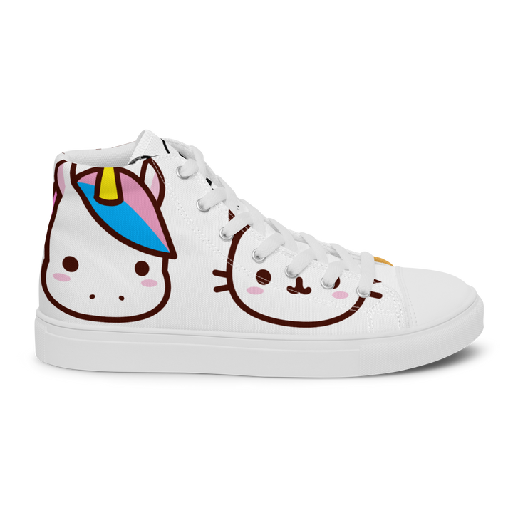Sneakers alte in tela da donna EMOJI - Gufetto Brand 