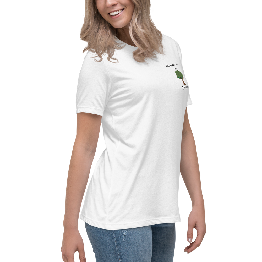 T-shirt Ricamata Donna Ricordati di Me Albero - Gufetto Brand 