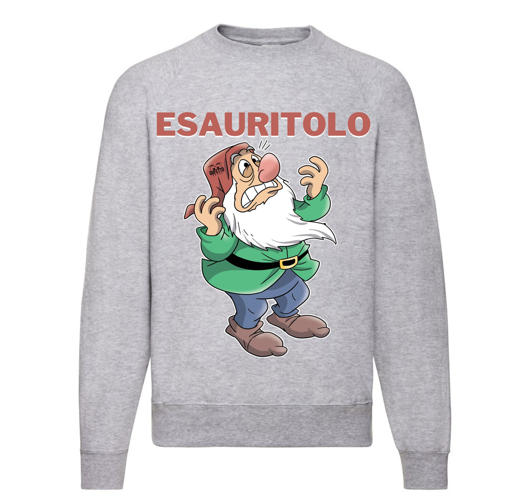 Felpa Classic Uomo Donna ESAURITOLO ( E4509519 ) - Gufetto Brand 