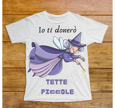 T-shirt Bambina Le Fatine Ignoranti Tette Piccole ( T7893127 ) - Gufetto Brand 