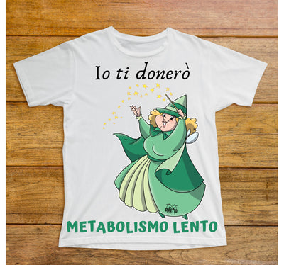 T-shirt Bambino/a Le Fatine Ignoranti Metabolismo Lento ( M5554298 ) - Gufetto Brand 
