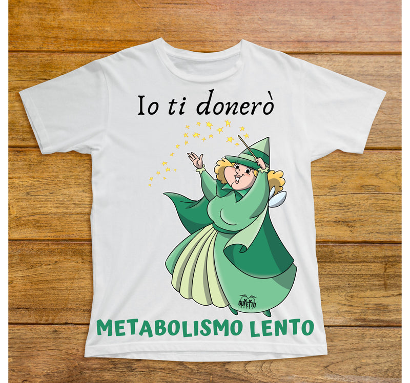 T-shirt Bambino/a Le Fatine Ignoranti Metabolismo Lento ( M5554298 ) - Gufetto Brand 