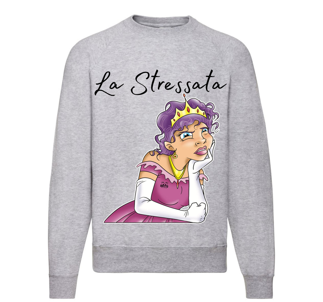 Felpa Classic Uomo Donna Principesse 2.0 LA STRESSATA ( S68099876 ) - Gufetto Brand 