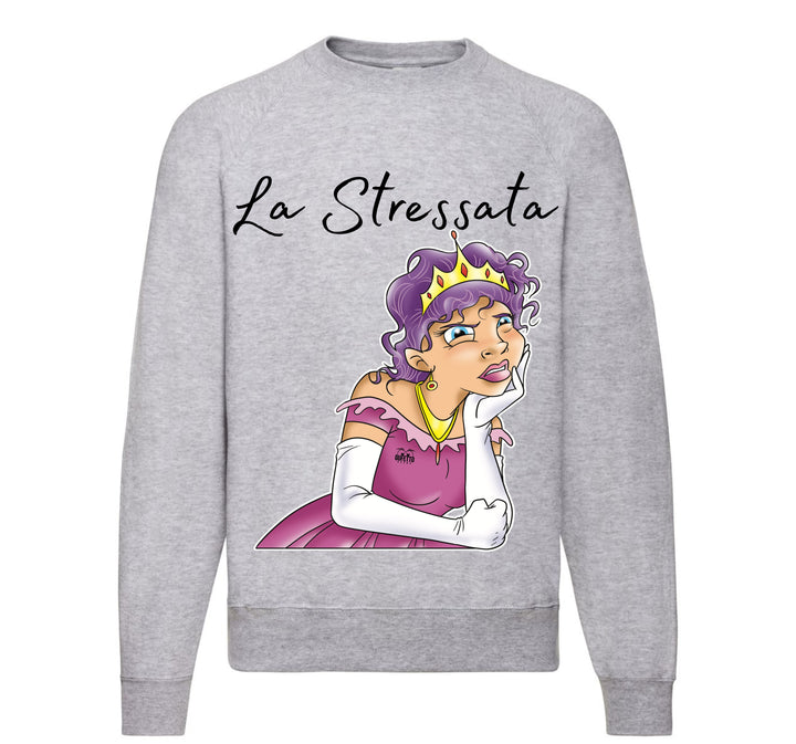 Felpa Classic Uomo Donna Principesse 2.0 LA STRESSATA ( S68099876 ) - Gufetto Brand 