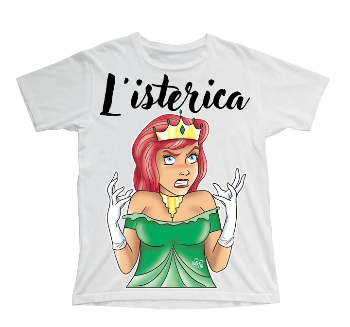 T-shirt Bambino/a Principesse 2.0 L'isterica ( I51100987 ) - Gufetto Brand 