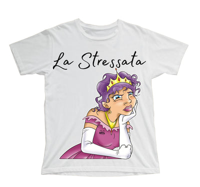 T-shirt Bambino/a Principesse 2.0 LA STRESSATA ( S68099876 ) - Gufetto Brand 