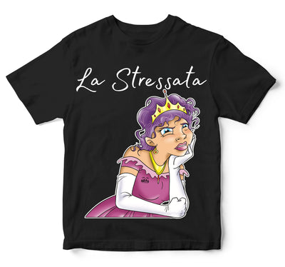 T-shirt Bambino/a Principesse 2.0 LA STRESSATA ( S68099876 ) - Gufetto Brand 