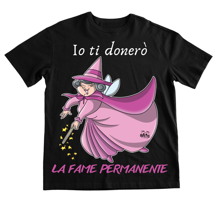 T-shirt Uomo Le Fatine Ignoranti Fame Permanente ( F5298420 ) - Gufetto Brand 