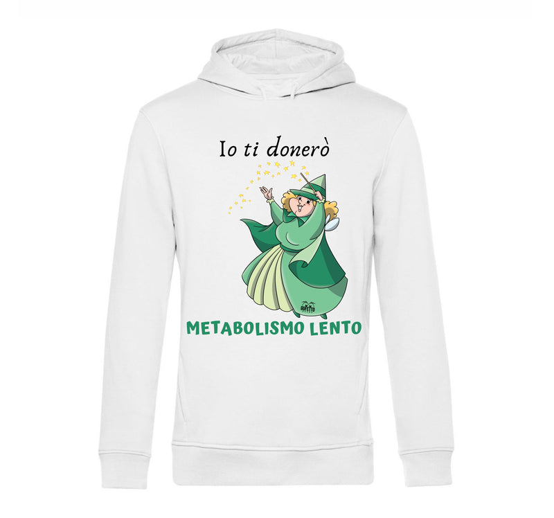 Felpa donna Le Fatine Ignoranti Metabolismo Lento ( M5554298 ) - Gufetto Brand 