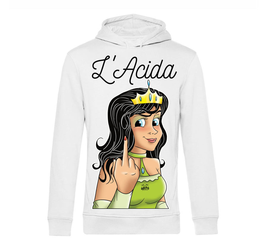 Felpa donna Principesse 2.0 L'ACIDA ( A21907543 ) - Gufetto Brand 
